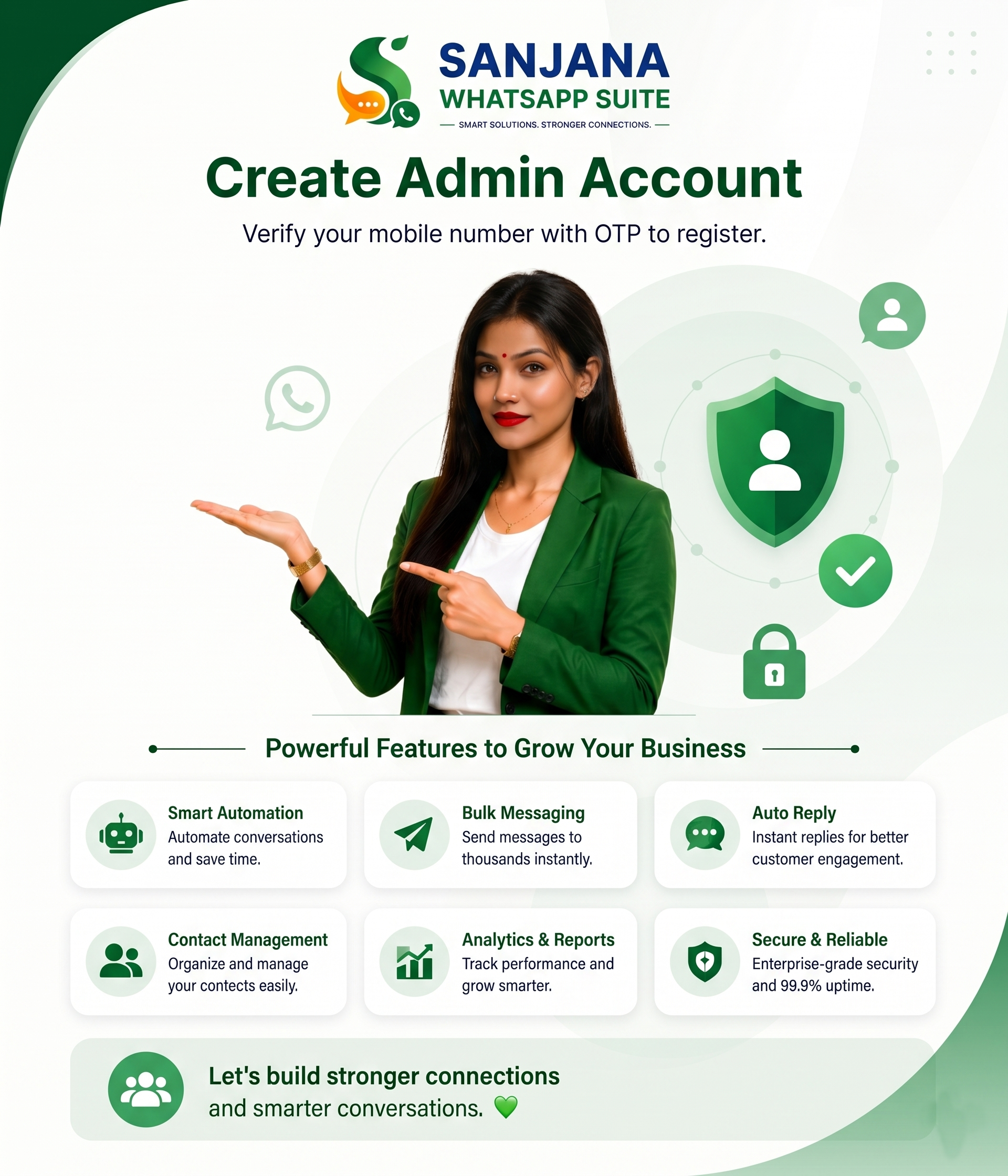 Sanjana WhatsApp Suite Logo
