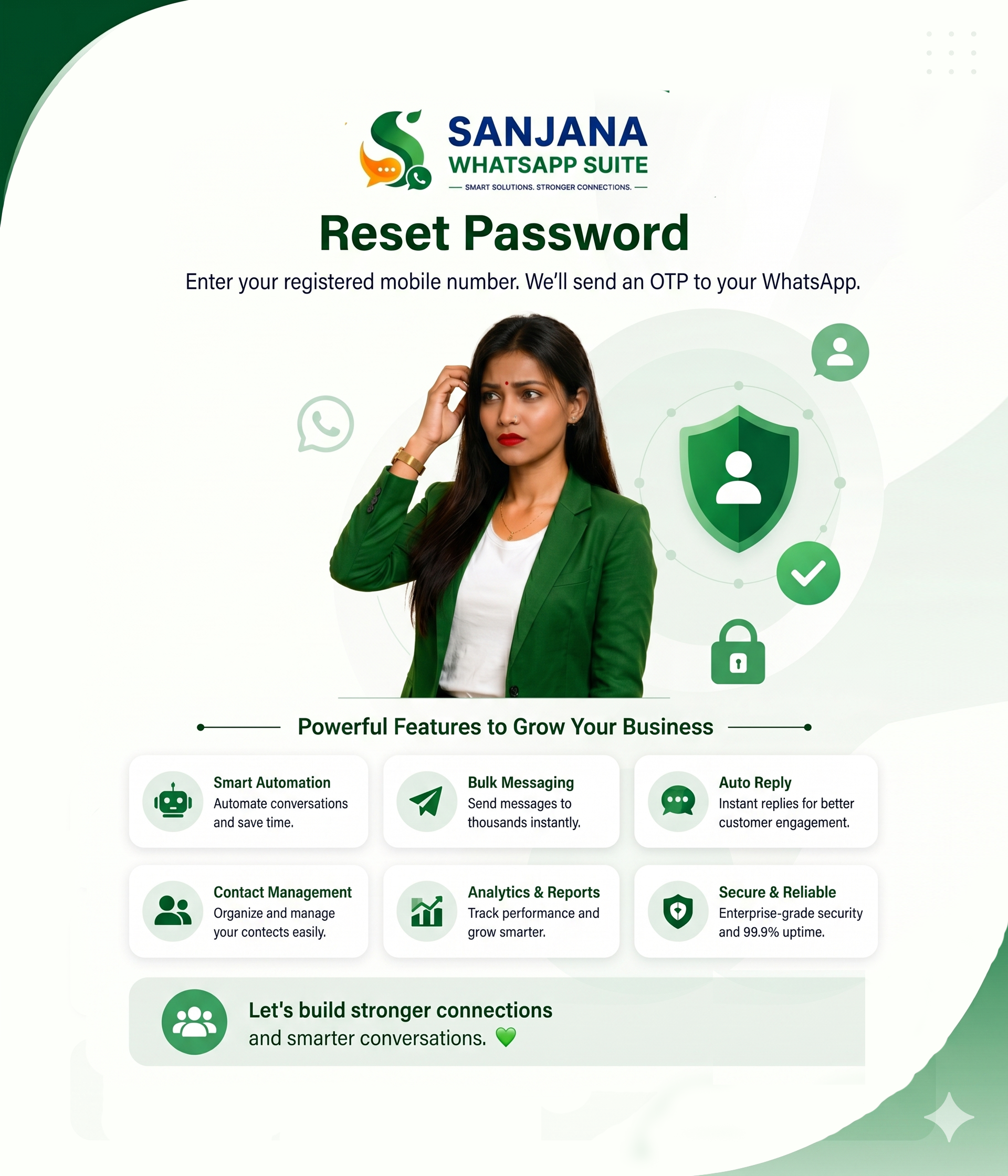 Sanjana WhatsApp Suite Logo